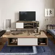 Soffbord Hanah Home Mistico Valnöt Vit Spånskiva 120x45,6x60 cm - Soffbord - 8682870664555 - 6