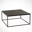 Soffbord Hanah Home Poly Royal Svart Vit Spånskiva 75x43x75 cm - Soffbord - 8681875560015 - 3