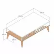 Soffbord Hanah Home Valensiya Valnöt Spånskiva 105x60x34,6 cm - Soffbord - 8684282088325 - 1
