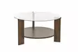 Soffbord Hanah Home Clara Valnöt Härdat Glas Spånskiva 75x40x75 cm - Soffbord - 8684283687695 - 1