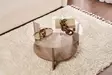 Soffbord Hanah Home Clara Valnöt Härdat Glas Spånskiva 75x40x75 cm - Soffbord - 8684283687695 - 4