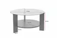 Soffbord Hanah Home Clara Valnöt Härdat Glas Spånskiva 75x40x75 cm - Soffbord - 8684283687695 - 7