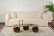 Soffbord Hanah Home Sphere Valnöt Brons Härdat Glas Polyuretan 120x30x70 cm - Soffbord - 8684283728695 - 3