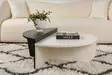 Soffbord Nordure Orion Trävit Spånskiva 90x30x60 cm 85x35x30 cm - Soffbord - 8684283439775 - 2