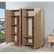 Garderob Hanah Home Imaj 120 Sonoma Ek Spånskiva 180x192x52 cm - Garderober - 8681875381115 - 4