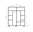 Garderob Hanah Home Imaj 120 Sonoma Ek Spånskiva 180x192x52 cm - Garderober - 8681875381115 - 8