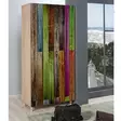 Garderob Hanah Home Stil 726 Sonoma Ek Spånskiva 90x192x52 cm - Garderober - 8681875341195 - 3