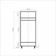 Garderob Hanah Home Stil 726 Sonoma Ek Spånskiva 90x192x52 cm - Garderober - 8681875341195 - 8