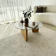 Soffbord Hanah Home Mia Ek Härdat Glas Massiv Furu 75x35x75 cm - Soffbord - 8684283311095 - 3