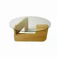 Soffbord Hanah Home Mia Ek Härdat Glas Massiv Furu 75x35x75 cm - Soffbord - 8684283311095 - 9
