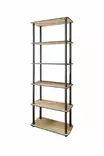 Bokhylla Hanah Home Bookcase 6 Rect Ek MDF 60x173x30 cm - Bokhyllor - 8684283348725 - 1