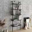 Bokhylla Hanah Home Paula Svart Spånskiva 60x174x22 cm - Bokhyllor - 8681875920925 - 2