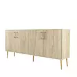 Konsolbord Hanah Home Kiev Travertin Spånskiva 180x78x35 cm - Byråer och skåp - 8684283020775 - 1