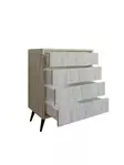 Byrå Hanah Home Suvera Travertin Spånskiva 70x86x40 cm - Byråer och skåp - 8684282994275 - 1