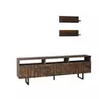TV-bänk Hanah Home Aristo Valnöt Massiv Furu 170x40x30 cm - TV-bänkar - 8683743040865 - 1