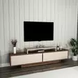 TV-bänk Hanah Home Grasyas Ljus Valnöt Beige Spånskiva 180x50,2x29,6 cm - TV-bänkar - 8684283434015 - 3