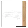 TV-bänk Hanah Home Glasgow Ek Spånskiva 140x52x35 cm - TV-bänkar - 8681875078275 - 5