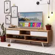 TV-bänk Hanah Home Glasgow Ek Spånskiva 140x52x35 cm - TV-bänkar - 8681875078275 - 3