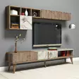 TV-bänk Hanah Home Milan Valnöt Marmormönster Spånskiva 180x40x35 cm - TV-bänkar - 8681875828115 - 5