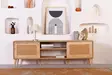 TV-bänk Hanah Home Jüt 180 Ek Spånskiva 180x55x41 cm - TV-bänkar - 8683742868095 - 2