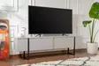 TV-bänk Hanah Home Serenity Grå Svart Spånskiva 180x50x29,5 cm - TV-bänkar - 8684283112005 - 2