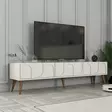 TV-bänk Hanah Home Lyon 44 Cream Valnöt Spånskiva 180x44x35 cm - TV-bänkar - 8684282640585 - 4