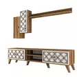 TV-bänk Hanah Home Class S Valnöt Vit Spånskiva 180x44x35 cm - TV-bänkar - 8681875184365 - 1
