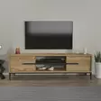 TV-bänk Hanah Home Eslem Ek Svart Spånskiva 120x43,6x29,6 cm - TV-bänkar - 8683743959785 - 2