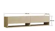 TV-bänk Hanah Home Arges Travertin Spånskiva 141x31x30 cm - TV-bänkar - 8684283021345 - 6