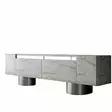 TV-bänk Hanah Home Bohem Travertin Silver Spånskiva 180x50x30 cm - TV-bänkar - 8684283557165 - 1