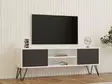 TV-bänk Hanah Home Hare Vit Antracit Spånskiva 140x50x30 cm - TV-bänkar - 8683342740265 - 2