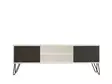TV-bänk Hanah Home Hare Vit Antracit Spånskiva 140x50x30 cm - TV-bänkar - 8683342740265 - 6