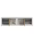 TV-bänk Hanah Home Aydos Vit Ek Spånskiva 180x45x35 cm - TV-bänkar - 8684283338825 - 6