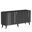 Konsolbord Hanah Home Asel Antracit Silver Spånskiva 150x80x40 cm - Byråer och skåp - 8683742469315 - 1