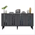 Konsolbord Hanah Home Asel Antracit Silver Spånskiva 150x80x40 cm - Byråer och skåp - 8683742469315 - 6
