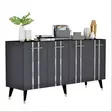 Konsolbord Hanah Home Asel Antracit Silver Spånskiva 150x80x40 cm - Byråer och skåp - 8683742469315 - 7