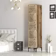 Garderob Hanah Home Kumsal P Valnöt Cream Spånskiva 40x47,5x201,4 cm - Garderober - 8684282088745 - 6