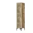 Garderob Hanah Home Kumsal P Valnöt Cream Spånskiva 40x47,5x201,4 cm - Garderober - 8684282088745 - 1