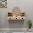 Sminkbord Hanah Home Polina Furu Beige Spånskiva 75x90x36,8 cm - Toalettbord - 8683743972685 - 4