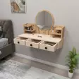 Sminkbord Hanah Home Polina Furu Beige Spånskiva 75x90x36,8 cm - Toalettbord - 8683743972685 - 3