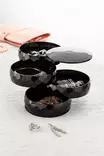 Sminkorganisatör Hermia Svart Plast 11x11 cm - Sminkverktyg - 8683342483605 - 2