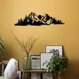 Väggdekor Metall Wallity Mountain 2 Svart Metall 68x19 cm - Dekorationer, prydnadsföremål - 8683342161695 - 5