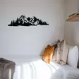 Väggdekor Metall Wallity Mountain 2 Svart Metall 68x19 cm - Dekorationer, prydnadsföremål - 8683342161695 - 4