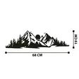 Väggdekor Metall Wallity Mountain 2 Svart Metall 68x19 cm - Dekorationer, prydnadsföremål - 8683342161695 - 7