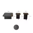 Soffbord Hanah Home Blues Svart Spånskiva 40x50x40 40x55x40 80x30x80 cm - Soffbord - 8684282417255 - 6