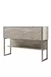Byrå Hanah Home Luxe Travertine Silver Spånskiva 120x80x30 cm - Byråer och skåp - 8684282970415 - 1