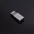 USB-A Adapter | USB 3.2 Gen 1 | USB-A Hane | USB-C Hona | 5 Gbps | Rund | Nickelplaterad | Silver | Kartong med täckt fönster - Dator och nätverk - 5412810334445 - 31