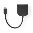 USB-C Adapter | USB 3.2 Gen 1 | USB-C Hane | DVI-D 24+1-Pin Hona | 1080p | 0.20 m | Rund | Nickelplaterad | PVC | Svart | Kuvert - Dator och nätverk - 5412810331215 - 30