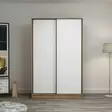 Garderob Hanah Home Kale White Oak Vit Ek Spånskiva 120x190x60 cm - Garderober - 8683742561255 - 2