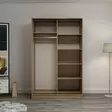 Garderob Hanah Home Kale White Oak Vit Ek Spånskiva 120x190x60 cm - Garderober - 8683742561255 - 3